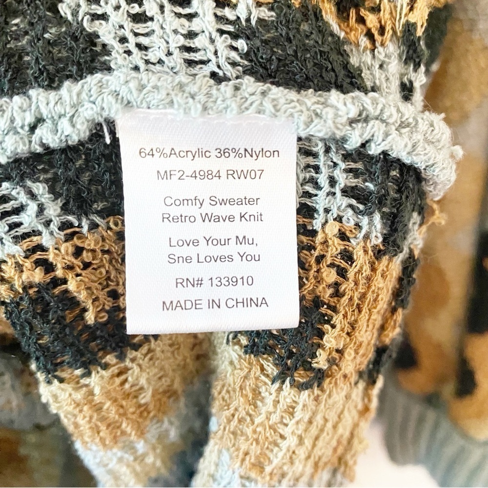SHOW ME YOUR MUMU Comfy Retro Wave Knit Sweater 70’s - Picture 10 of 12